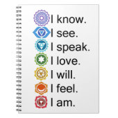 7 Chakra-Notebook Notizblock (Vorderseite)