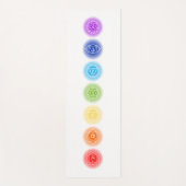 7 Chakra Symbole Yogamatte (Vorderseite)