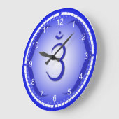 7 Chakra-Uhr Große Wanduhr (Winkel)