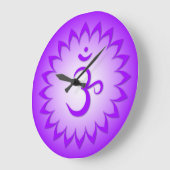 7 Chakra-Uhren Große Wanduhr (Winkel)