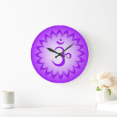 7 Chakra-Uhren Große Wanduhr (Zuhause)