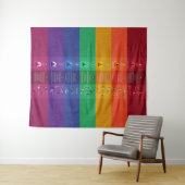 7 Chakra Yoga Posen & Affirmations Tapestry - 87 Wandteppich (Beispiel (Horizontal))