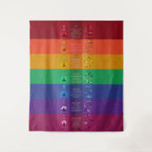 7 Chakra Yoga Posen & Affirmations Tapestry - 87 Wandteppich (Vorderseite)