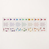 7 Chakra Yoga Posen & Affirmations Yoga Mat - 87LB Yogamatte (Vorderseite (Horizontal))