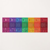 7 Chakra Yoga Posen & Affirmations Yoga Mat - 87mc Yogamatte (Vorderseite (Horizontal))