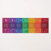 7 Chakra Yoga Posen & Affirmations Yoga Mat - 87mc Yogamatte (Vorderseite (Horizontal))