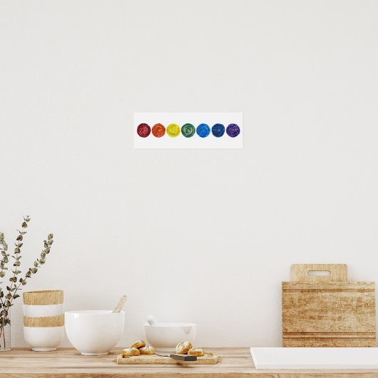 7 Chakras #1 Clearing Artwork Poster (Küche)