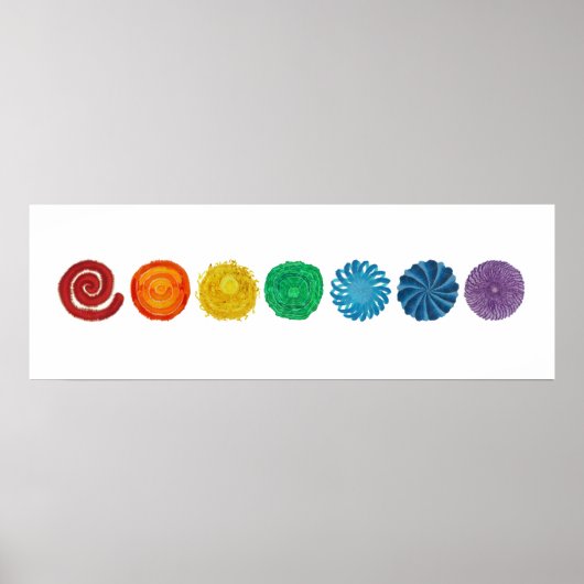 7 Chakras #1 Clearing Artwork Poster (Vorne)