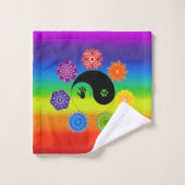 7 Chakras Badhandtuch Set (Waschlappen)