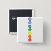 7 Chakras Button (Vorne & Hinten)