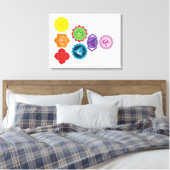 7 Chakras Canvas Print Leinwanddruck (Insitu (Schlafzimmer))
