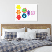 7 Chakras Canvas Print Leinwanddruck (Insitu (Schlafzimmer))
