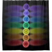 7 Chakras Duschvorhang (Vorderseite)