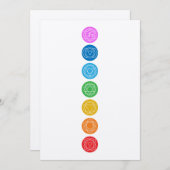 7 Chakras Einladung (Vorne/Hinten)