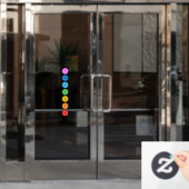 7 Chakras Fensteraufkleber (Büro Tür)