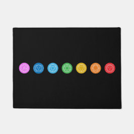 7 Chakras  Fußmatte