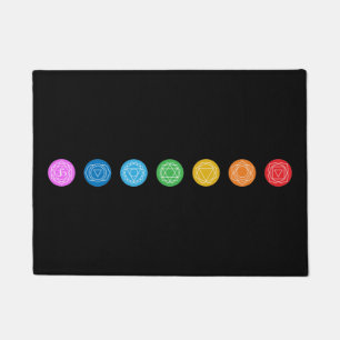 7 Chakras Fußmatte