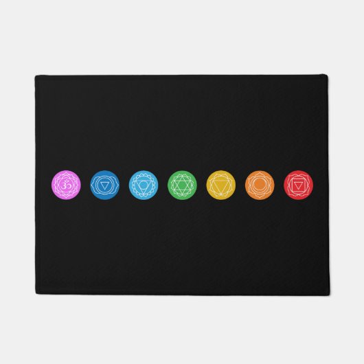 7 Chakras  Fußmatte (Vorderseite)