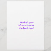 7 Chakras in einem horizontalen Flyer (Hinten)