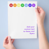 7 Chakras in einem horizontalen Flyer (Hand)