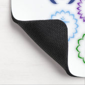 7 Chakras in einem Kreis Mousepad (Ecke)