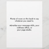 7 Chakras in einem Line-Flyer Flyer (Hinten)