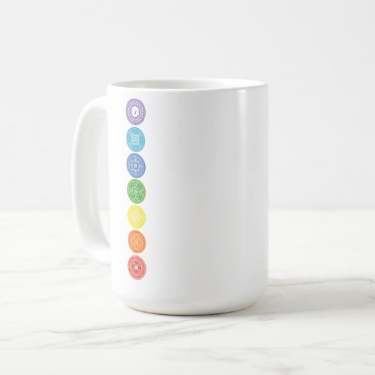 7 Chakras Kaffeetasse (Vorderseite Links)