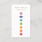 7 Chakras Kundalini Yoga Healer Visitenkarte (Vorderseite)