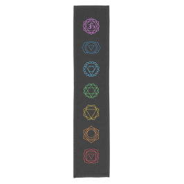 7 Chakras Kurz Table Runner Kurzer Tischläufer