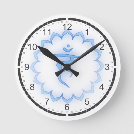 7 Chakras Massage Room Clocks Runde Wanduhr (Vorderseite)