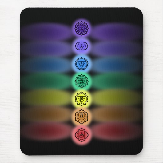 7 chakras-Mauspad Mousepad (Vorne)
