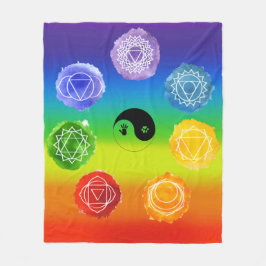 7 Chakras Medium Fleecedecke