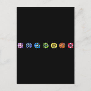 7 Chakras Postkarte