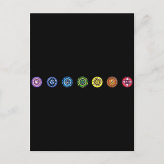 7 Chakras Postkarte