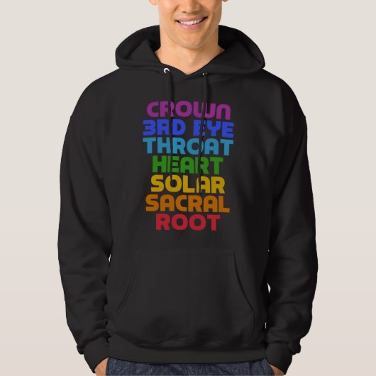 7 Chakras   Saying Cool Yoga Quote Hoodie (Vorderseite)
