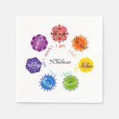 7 Chakras Serviette (Vorderseite)
