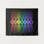 7 Chakras Wandteppich (Vorderseite (Horizontal))