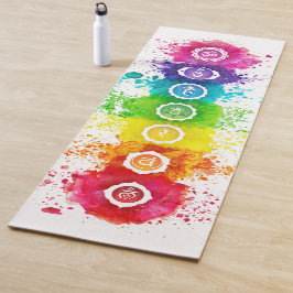 7 Chakras Watercolor Yoga Mat - wc01 Yogamatte