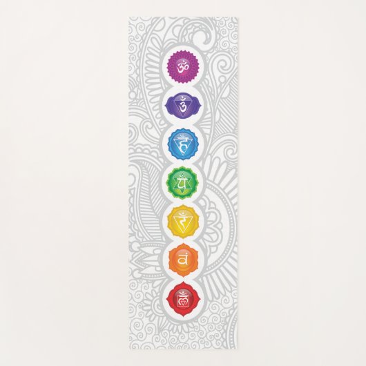 7 Chakras Yoga Mat - 01pwb Yogamatte (Vorderseite)