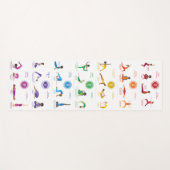 7 Chakras Yoga Posen Yoga Mat - 74wbg Yogamatte (Vorderseite (Horizontal))