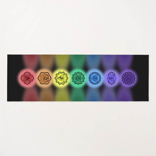 7 Chakras-Yogamat Yogamatte (Vorderseite (Horizontal))