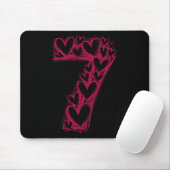7 Couple Trendy 6 7 Viral Sketch Heart 67 Cute Mat Mousepad (Mit Mouse)