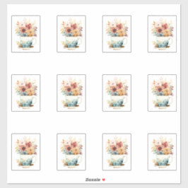 7 Cup der Blume Aufkleber