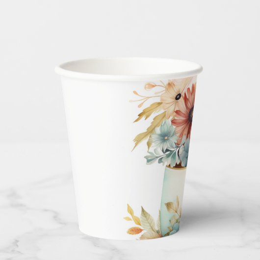 7 Cups Blume Pappbecher (Vorderseite)