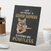 7 Das Leben ohne einen deutschen Hirten ist möglic Sockelschild (In SItu)