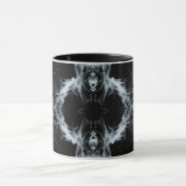 7 Deadly Sins and 7 Contrary Virtues Abstract Art Tasse (Zentrum)