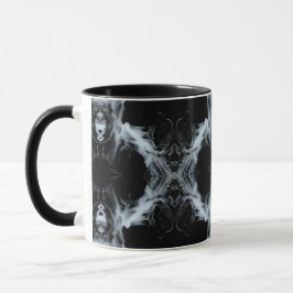 7 Deadly Sins and 7 Contrary Virtues Abstract Art Tasse