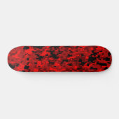 7 Deck 3/4. Digitale Camouflage/rot Skateboard (Horizontal)