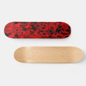 7 Deck 3/4. Digitale Camouflage/rot Skateboard (Horizontal)