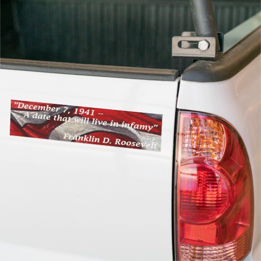 7. Dezember 1941 - ein Datum, das in der Autoaufkleber (Auf Lkw)